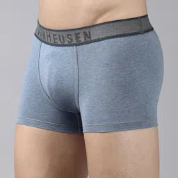 van heusen innerwear VVan Heusen Men Denim Jacquard Waist Plush Back Trunks - 8905325599036 image 4