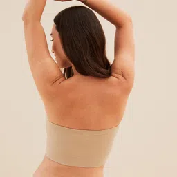 Marks & Spencer Strapless Non-Wired Lightly Padded Bandeau T332729 image 3