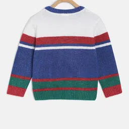 MINI KLUB Boys Multicoloured Acrlic Striped Pullover Sweater image 3