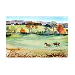 999Store Multicoloured Horse Wall Art image 3