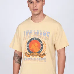 Lee Men Graphic Print Crew Neck Oversize Fit Tshirt-picture-14