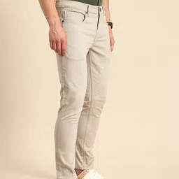 Being Human Men Printed Slim Fit Chinos Trousers image 2