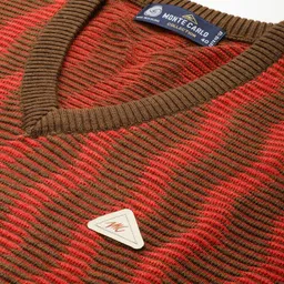 Monte Carlo Self Design Woollen Pullover Sweater image 2