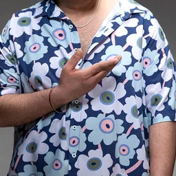 Instafab Plus Size Floral Printed Classic Casual Shirt image 3