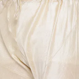 here&now x sanwara Sanwara Men Yellow & Beige Woven Design Kurta with Churidar image 4