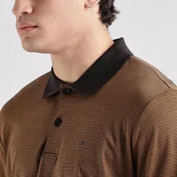 Calvin Klein Jeans Men Striped Polo Collar T-shirt image 3