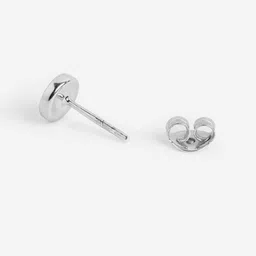 The Roadster Lifestyle Co. Silver Plated Circular Studs Earrings image 4
