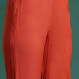 Sangria Colourblock Pleated Kurta with Trousers image 3