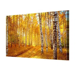 999Store Yellow & White Forest Wall Art image 5