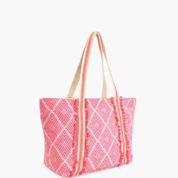 Anouk Printed Shopper Shoulder Bag with Cut Work image 2
