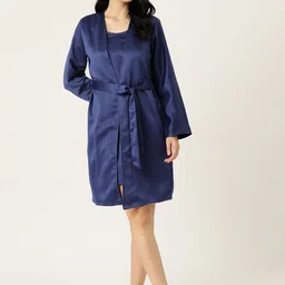 ETC Solid Nightdress with Robe image 4