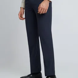 Park Avenue Men Checked Formal Trousers image 3