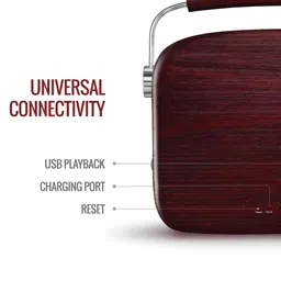 Saregama Carvaan Tamil - Portable Music Player with 5000 Preloaded Songs - Cherrywood  Red image 2