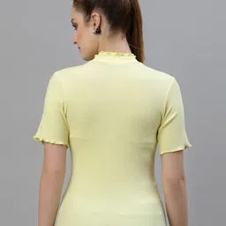 Friskers Pack of 2 Black & Yellow Organic Cotton Crop Top image 4