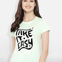 Fabflee Women Multicoloured 4 Printed V-Neck T-shirt image 4