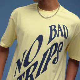 glitchez Vibe Check Typo Print Oversized Fit T-shirt image 3