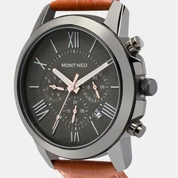 MONT NEO Men Dial & Leather Straps Watch 8015C-L8816 image 3