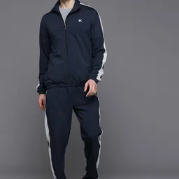 HRX by Hrithik Roshan Men Striped Rapid-Dry Sports Tracksuit image 4