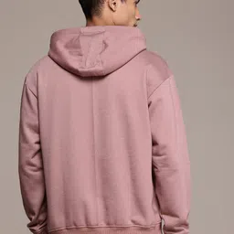 The Roadster Life Co. Typography Printed Relaxed Fit Hooded Pullover Sweatshirt image 4