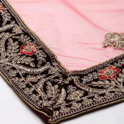 flaher Embroidered Beads & Stones Net Dupatta image 2