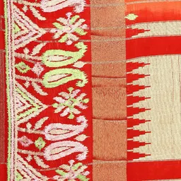 MIMOSA Red Art Silk Embroidered Kanjeevaram Saree image 3