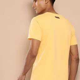 Alcis Men Typography Printed Dry Tech Slim Fit Yoga T-shirt image 4