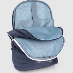 Aristocrat Unisex Navy Blue ZEAL Laptop Backpack image 3