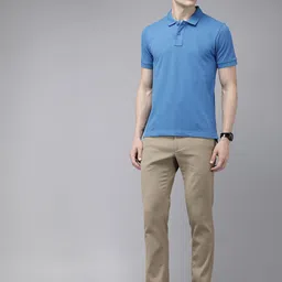 Arrow Sport Men Self Design Textured Original Slim Fit Low-Rise Chinos Trousers image 4