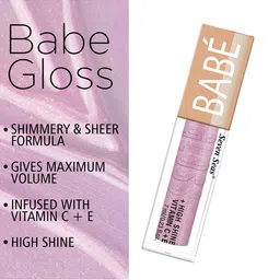 Seven Seas Babe Glittery High Shine Long Lasting Lip Gloss 7 ml - Pink 01 image 2