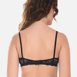 FIMS Black & Red Pack of 4 Cotton Lightly Padded Bra image 4