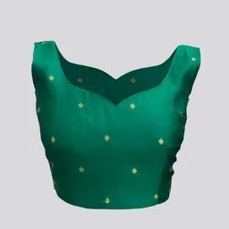 Janasya Woven Design Zari Silk Blend Paithani Saree image 4