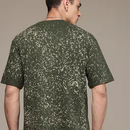 R.Code by The Roadster Life Co. Men Abstract Printed Relaxed Fit T-shirt image 3