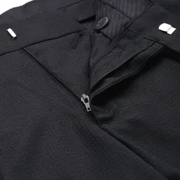 Arrow Men Hudson Mid-Rise Self-Checked Tailored Fit Trousers image 5