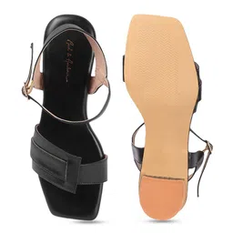 Mast & Harbour Women Block Heels Sandals with Buckles image 4