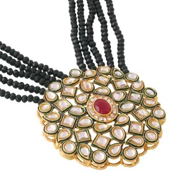 Anouk Gold Plated Kundan Studded Jewellery Set image 2