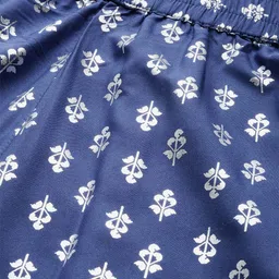 AURELIA Women Blue & Silver Ethnic Print Flared Maxi Skirt image 2