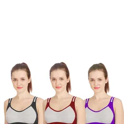 Samvar Multi Cotton Non-Wired Non Padded Minimizer Bra image 2