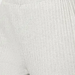 HOUSE OF S Women Ribbed Cut-Out Pure Cotton Co-Ord Set image 3