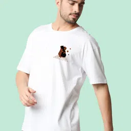 Wear Your Opinion Men Graphic Printed Round Neck Cotton Oversized T-shirt image 2