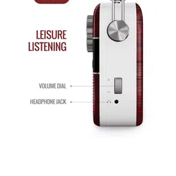 Saregama Carvaan Tamil - Portable Music Player with 5000 Preloaded Songs - Cherrywood  Red image 4