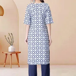 Moda Rapido Pack of 2 Printed Straight Kurta with Trousers image 5