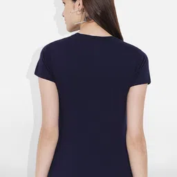 Fabflee Women Multicoloured 4 Printed V-Neck T-shirt image 4