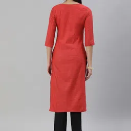 KALINI Selection Of 2 Striped Round Neck Straight Kurtas image 2