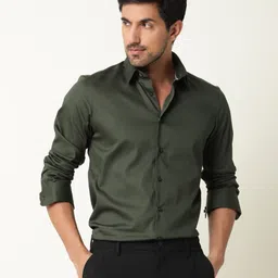 RARE RABBIT Men Holand Slim Fit Cotton Shirt-image-77