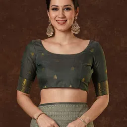 Saree mall Ethnic Motifs Zari Venkatgiri Sarees image 5