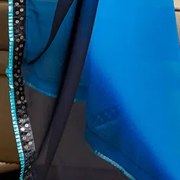 KALINI Women Ombre Embelished Pure Georgette Saree image 2