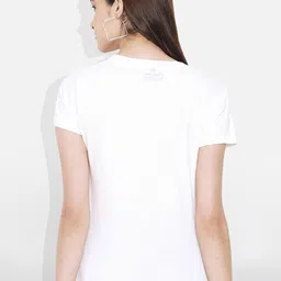 Fabflee Women Multicoloured 4 Printed Applique T-shirt image 5