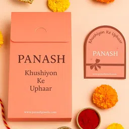 PANASH Gold-Plated Rakhi With Photo Frame & Roli Chawal image 5