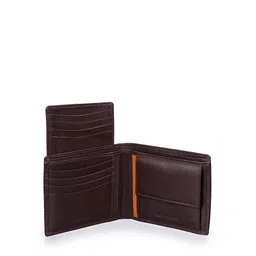 MAI SOLI Men Brown Solid Two Fold Wallet image 5