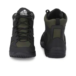 Leo's Fitness Shoes Men Textured Round Toe Canvas Boots image 3